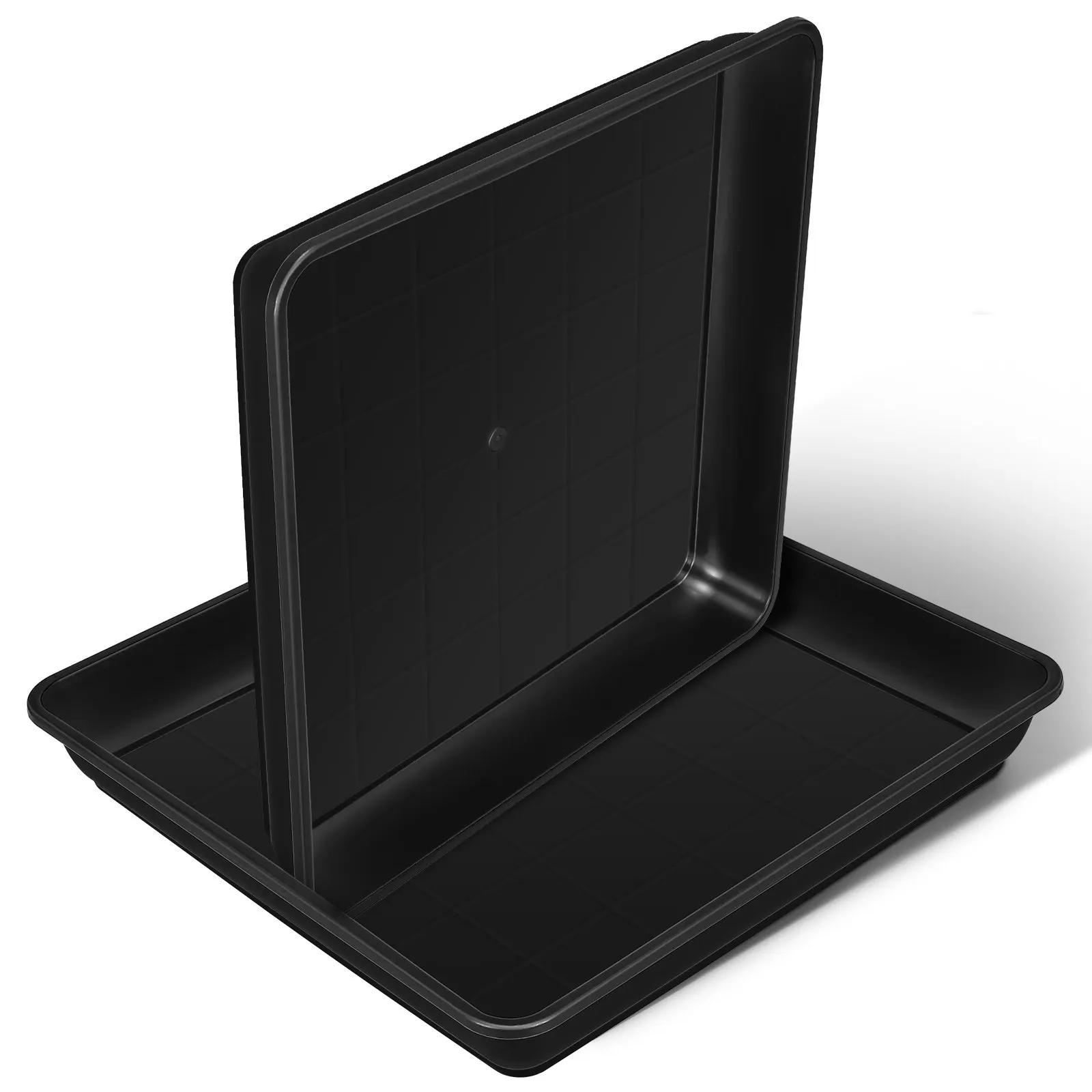 

2 шт. подставки для цветочных горшков для комнатных растений, прочные пластиковые поддоны без дренажных отверстий, универсальные подставки для растений