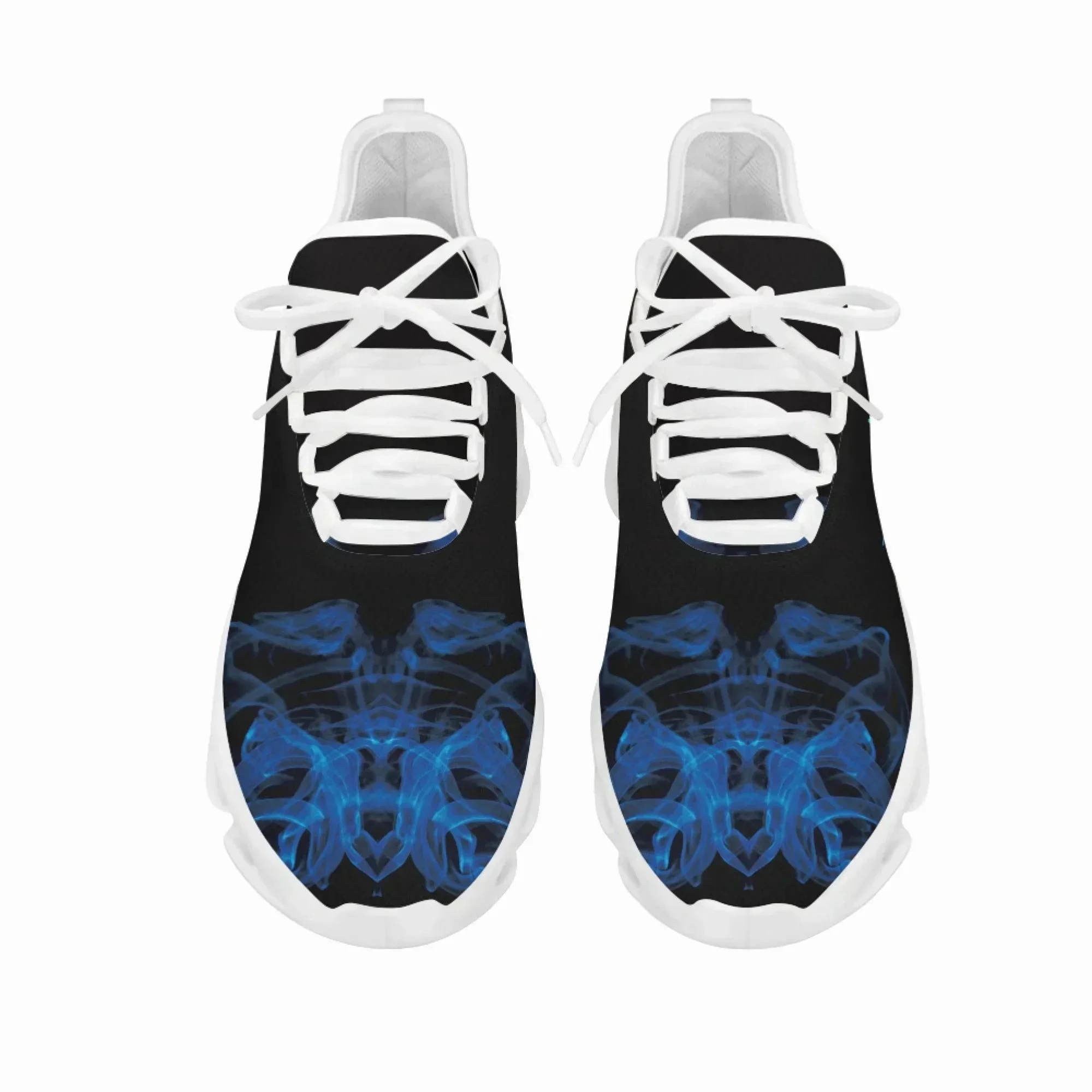 Radiologic Technologist Blue Print Casual Mesh Flats Sneakers Ladies Lightweight Lace Up Footwear Zapatos de Mujer