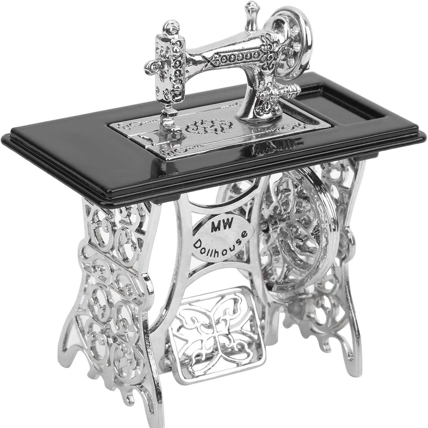 Miniature Toy Model Scene Doll House Accessories Mini Sewing Machine, Multifunctional Indoor/outdoor Decoration