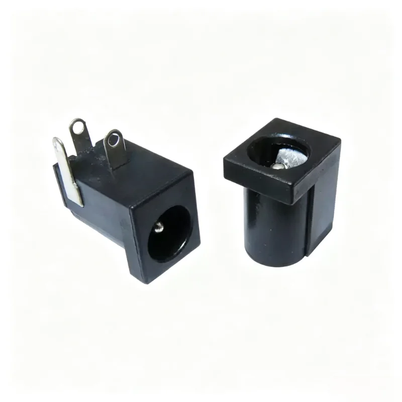10PCS DC-005 DC005 DC Power Socket 5.5*2.1/5.5*2.5 mm DC 2.0 Round Pin, 3-Pin, High-Temperature Resistant