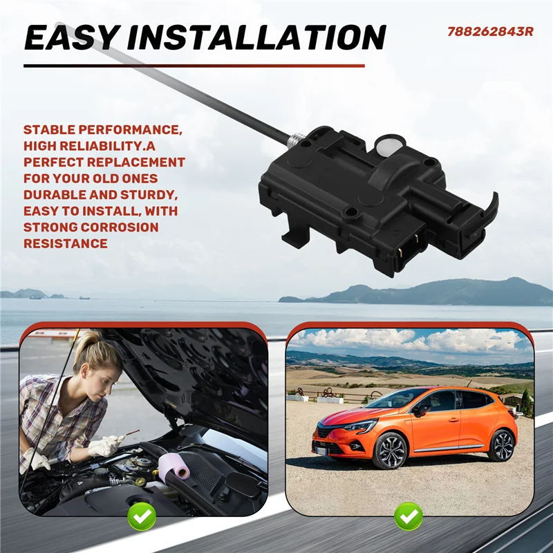 

Автомобильный замок топливной заслонки серводвигателя для Renualt Clio MK4 788262843R