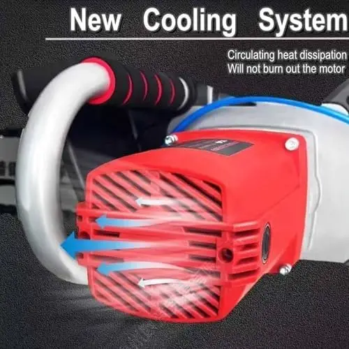 Handheld Electric Concrete Chain Saw 350W Diamond Wall Cutter Water Fed System for Dust Free Granite Reinforced Concrete Cutting