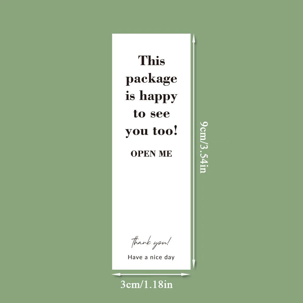 100pcs/roll Thank You Sticker Seal Labels Small Business Gift Decor Sticker Package Sticker Sealing Package Is Happy To See You