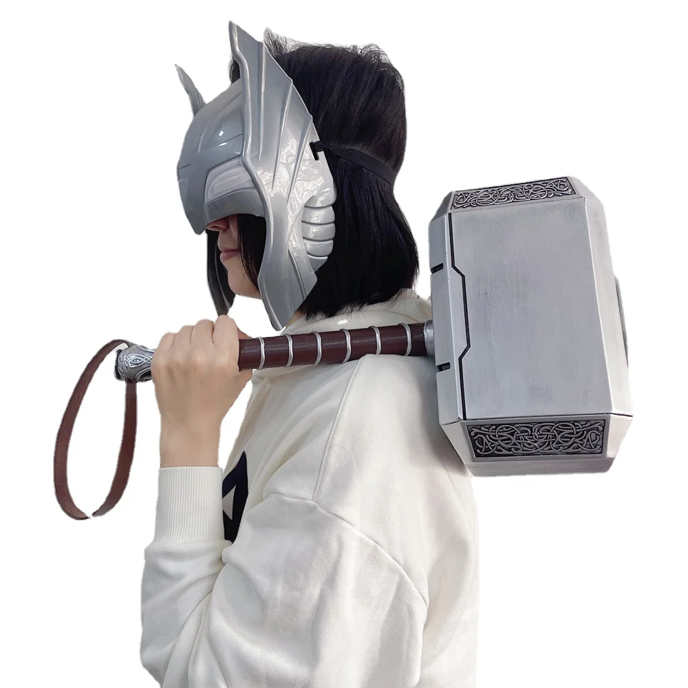 

Simulation 1/1 44cm Superhero Thor hammer mjolnir model adult costume party cosplay toys collection model Home decoration gift