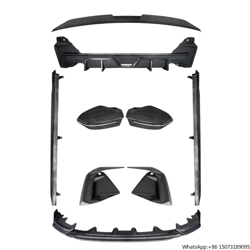 IC Style Carbon Fiber Body Kit for  5series G60 2024+ Front Rear Lip Diffuser Side Skirts Mirror Cover Spoiler Wing Bumper