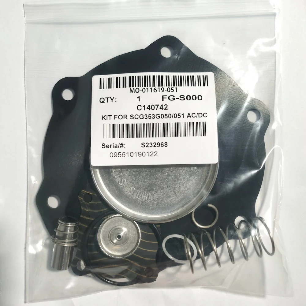 ASCO C140742 Diaphragm Service Kit O-ring Spring Iron Core Set Industrial Dust Removal Pulse Valve Maintenance Parts