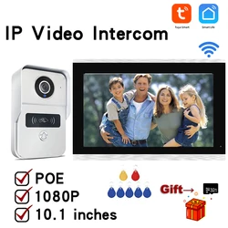 Interphone vidéo IP pour maison privée avec caméra, écran tactile 10 