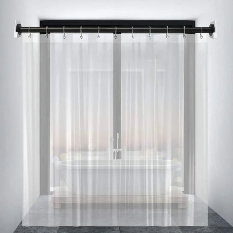 Magnetism Clear Shower Curtain Liner Waterproof  Plastic Bath Curtains Liner Transparent Bathroom Mildew PEVA with Magnet