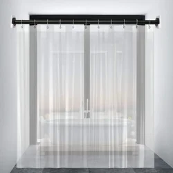 Magnetism Clear Shower Curtain Liner Waterproof Plastic Bath Curtains Liner Transparent Bathroom Mildew PEVA with Magnet