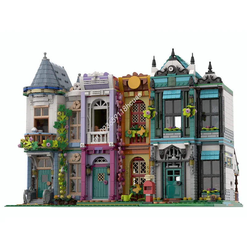 1308 Stück MOC Madrigal Antique Shop Alternative modulare Modellbauspielzeugblöcke Architektur Weihnachtsgeschenk DIY Idee Ziegel Kinder