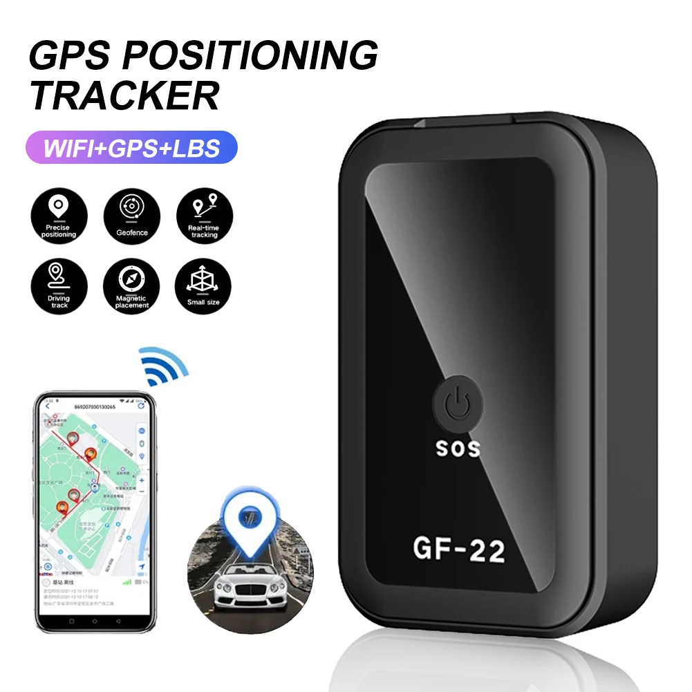 

GF22 GPS Tracker Anti-Loss Real-Time Tracking Device Magnetic Anti-Theft Positioner Automatic Alarm GeoFence Route History