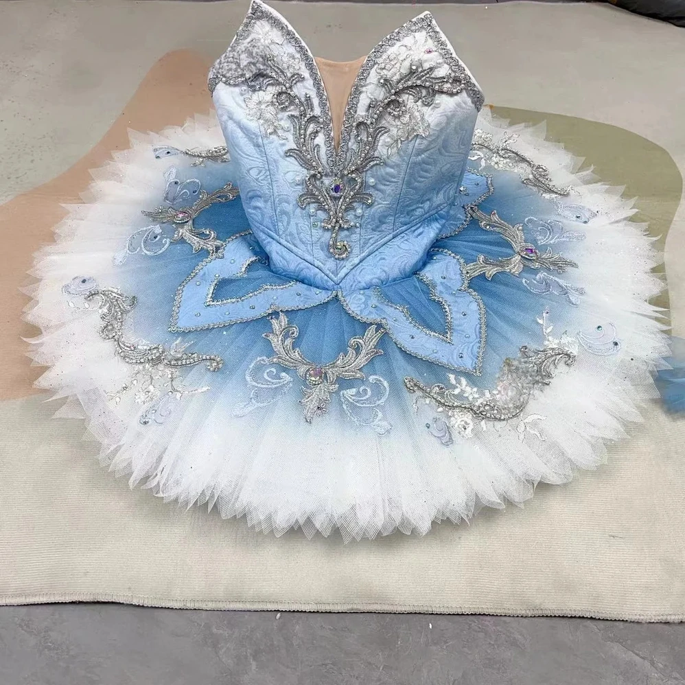 

New model launched Gradient Blue Ballet TUTU Blue Bird Sleeping Beauty Swan Lake High-end Customization for Adults and Children