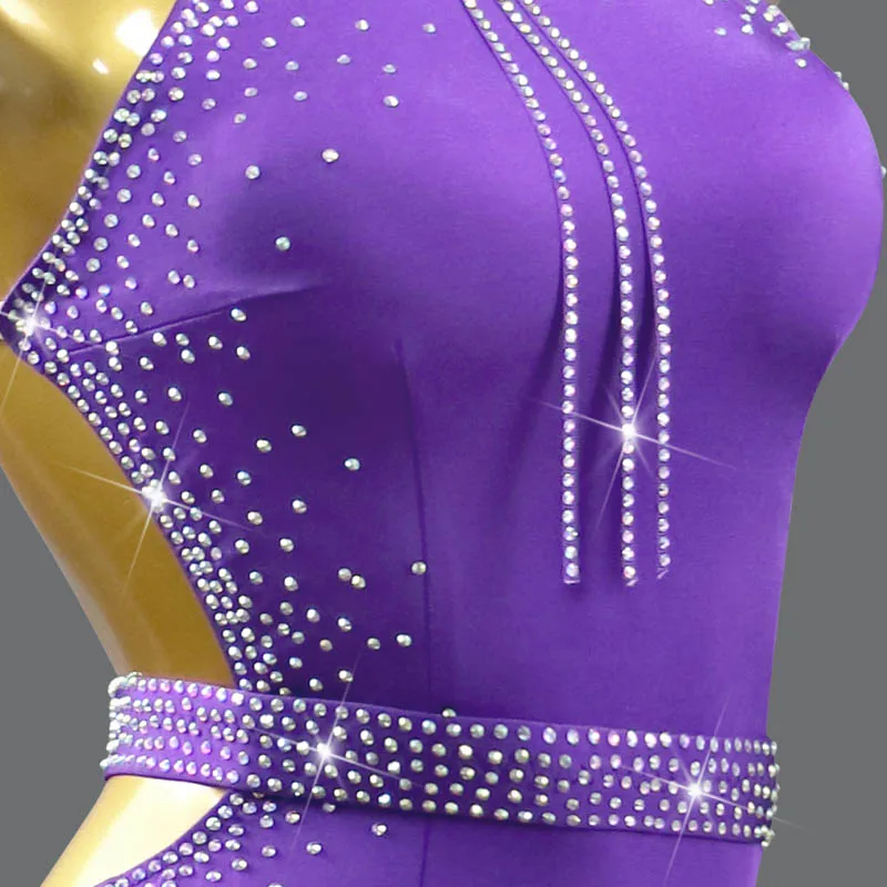 Novo vestido de dança latina sexy competição de salão feminino saia meninas prática roupas esportivas noite palco samba traje personalizado