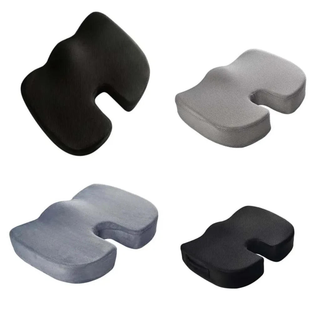 Memory Foam Seat Cushion and Backrest Set with Height-Boosting Design for Cars Office Chairs and Dining Chairs