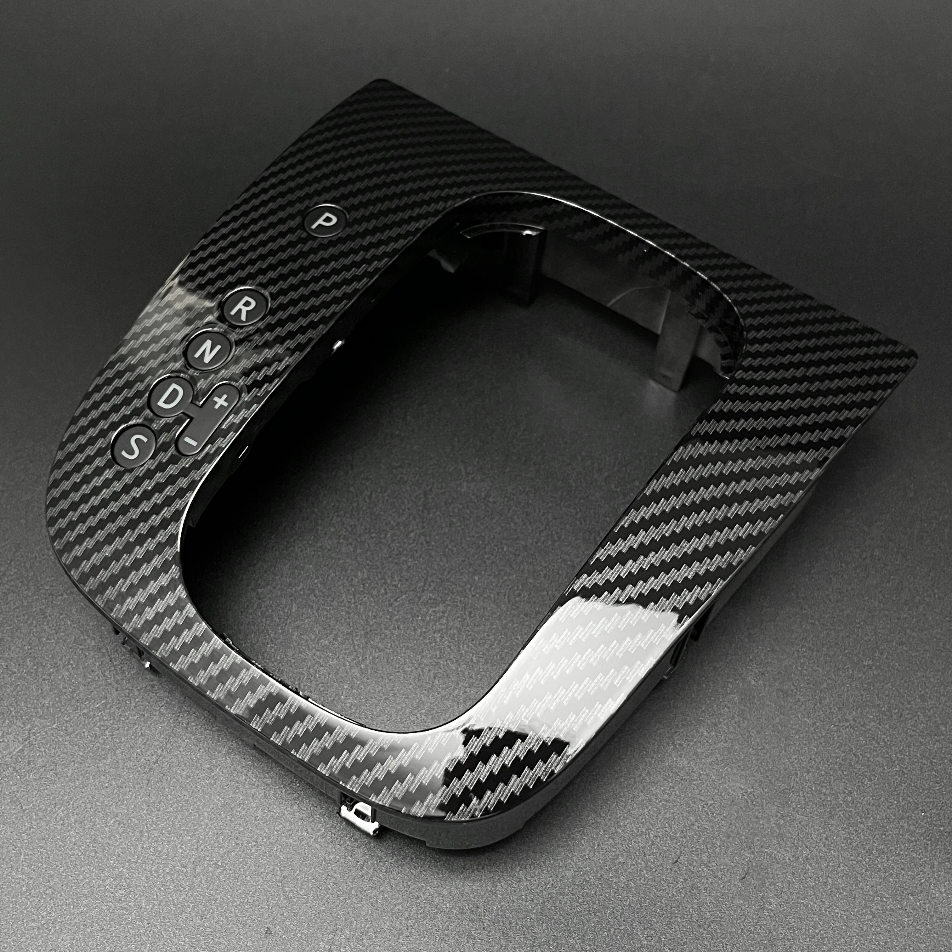 16D713203A Wärmeübertragender Carbon-Schaltknauf Schaltrahmen für Linkslenker Automatik VW Golf 6 MK6 16D 713 203A – Detail 3