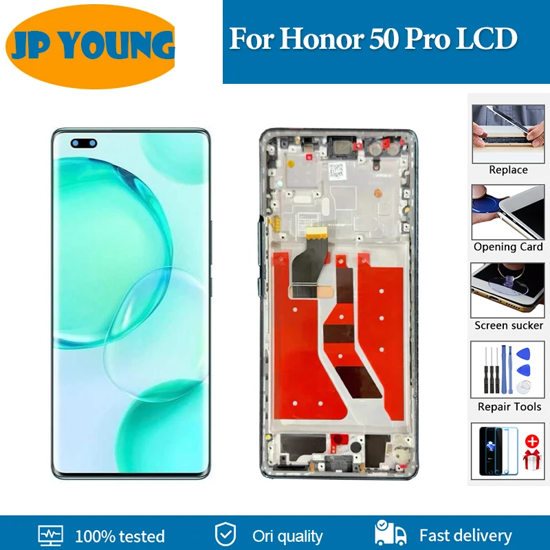 display-oled-da-672''-per-huawei-honor-50-pro-lcd-rna-an00-schermo-touch-digitizer-ricambio-per-honor-50-pro