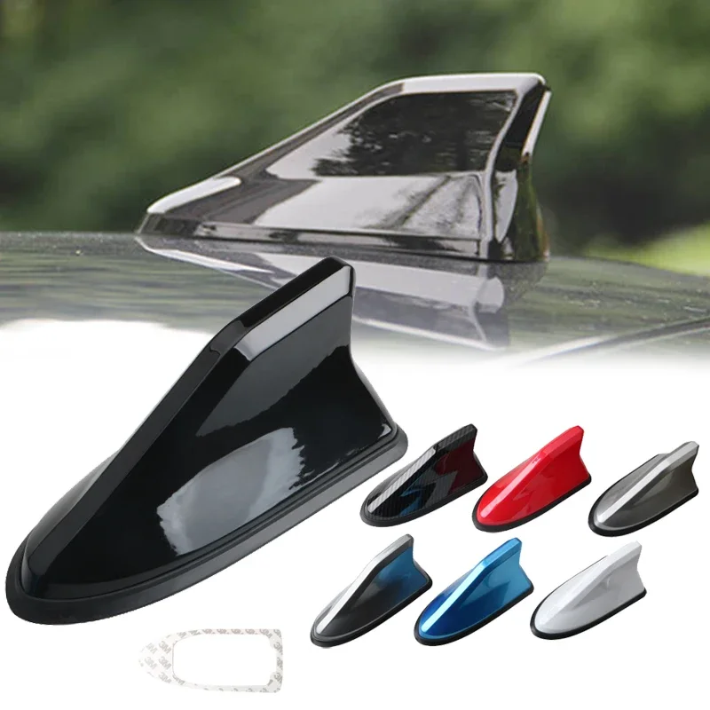 

Waterproof Car Shark Fin Antenna Universal Auto Radio Signal Aerials Roof Antennas AM/FM Signal Aerials Car Styling Roof Decora