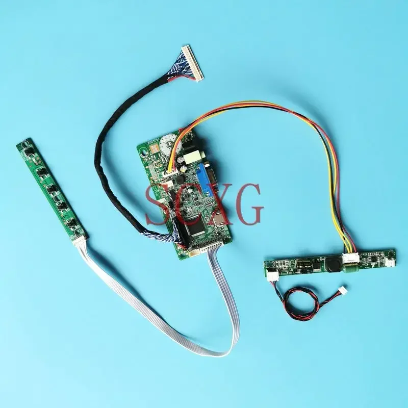 Fit m185bge ltm185at04 ltm185at05 m185b3 lm185wh2 mt185gw01 18.5 "kit 1366*768 58c controlador placa de unidade lvds 30pin display lcd