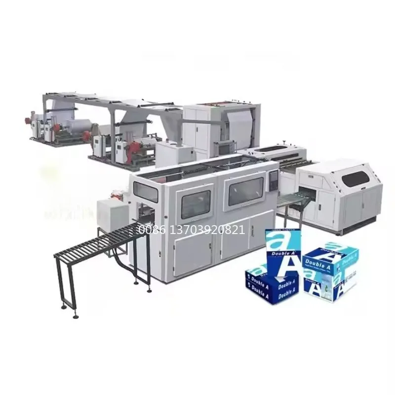 High Speed Fully Automatic Paper Roll To Sheet Cutting Machine A4 Paper Packing Machine Ream Paper Making Machine