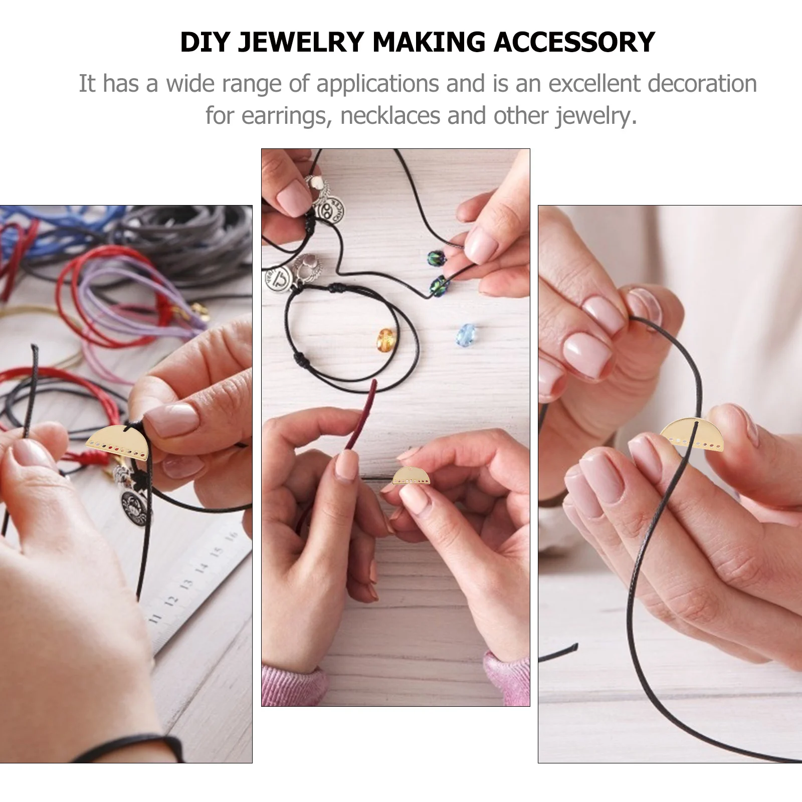 

10Pcs Copper Plated Gold Pendants Exquisite DIY Jewelry Making Supplies Fashionable Decorative Charms Metal Charms