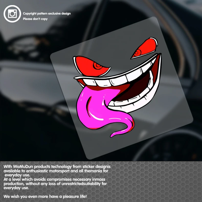 

Funny and fun stickers, devil stickers, reflective and waterproof effects suitable for car, truck, motorcycle fuel tank caps