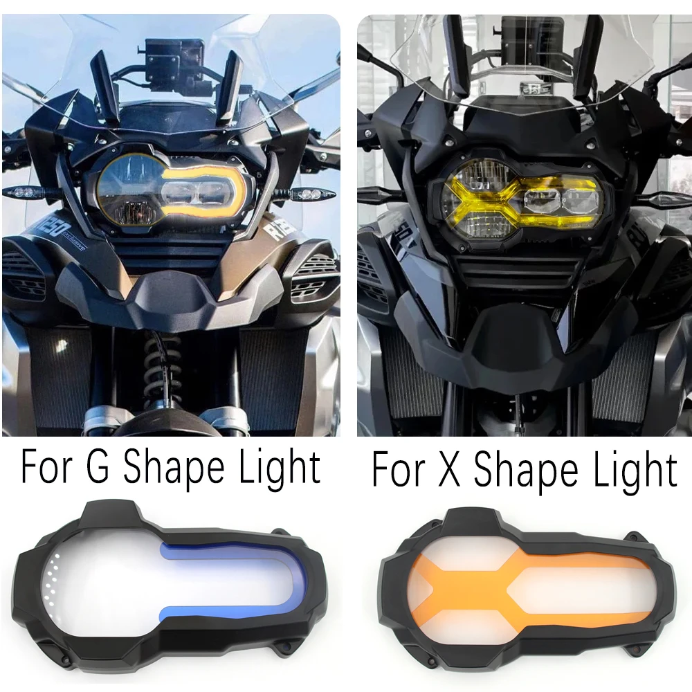 For BMW R1200GS GSA R1250GS LC Adventure Motorcycle Headlight Protector New CNC Aluminum lampshade With 2 types of lenses 2013-