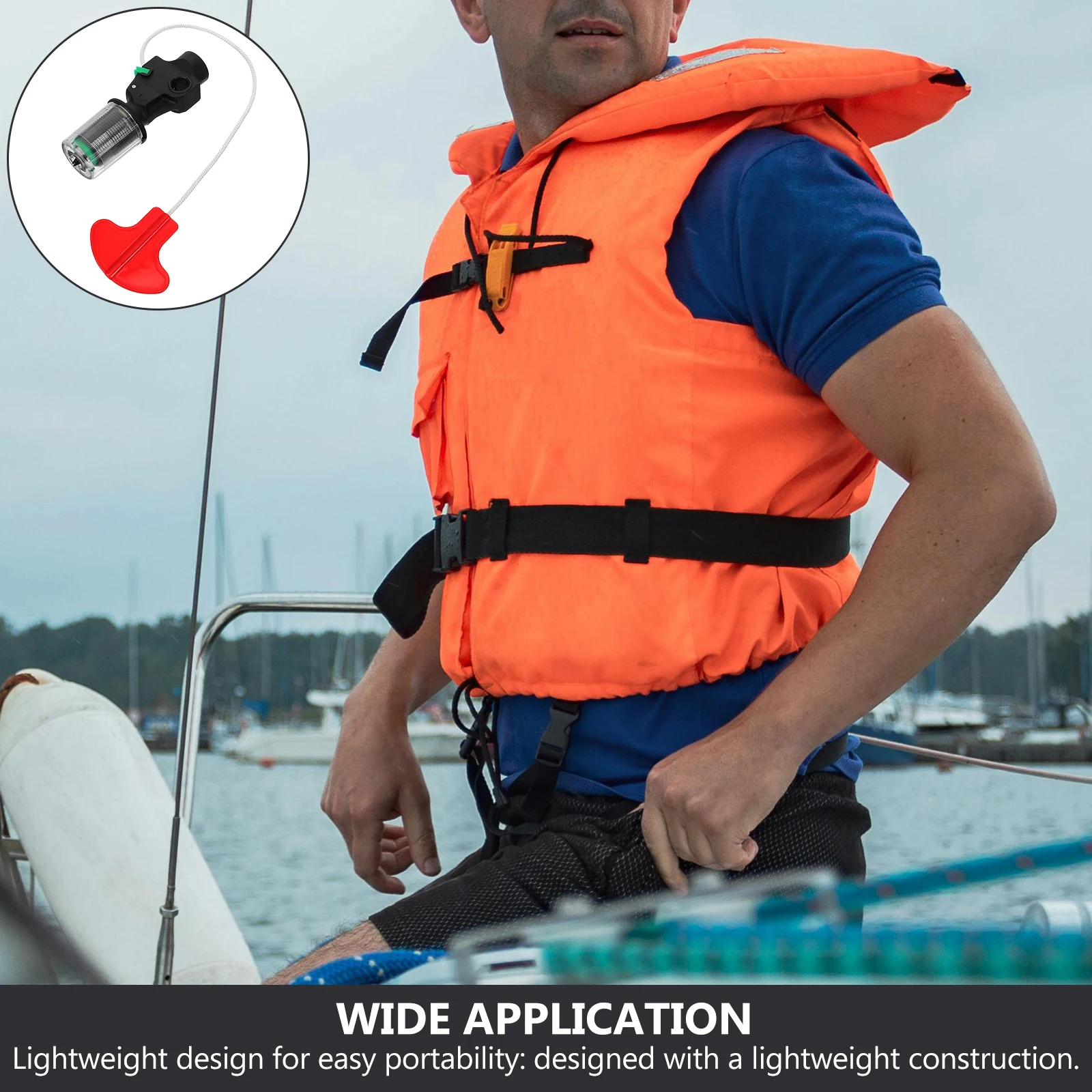

Inflatable Life Jacket Accessories 33g CO2 Cylinder Automatic Manual Device Safety Plastic Portable Vests Camping Hiking
