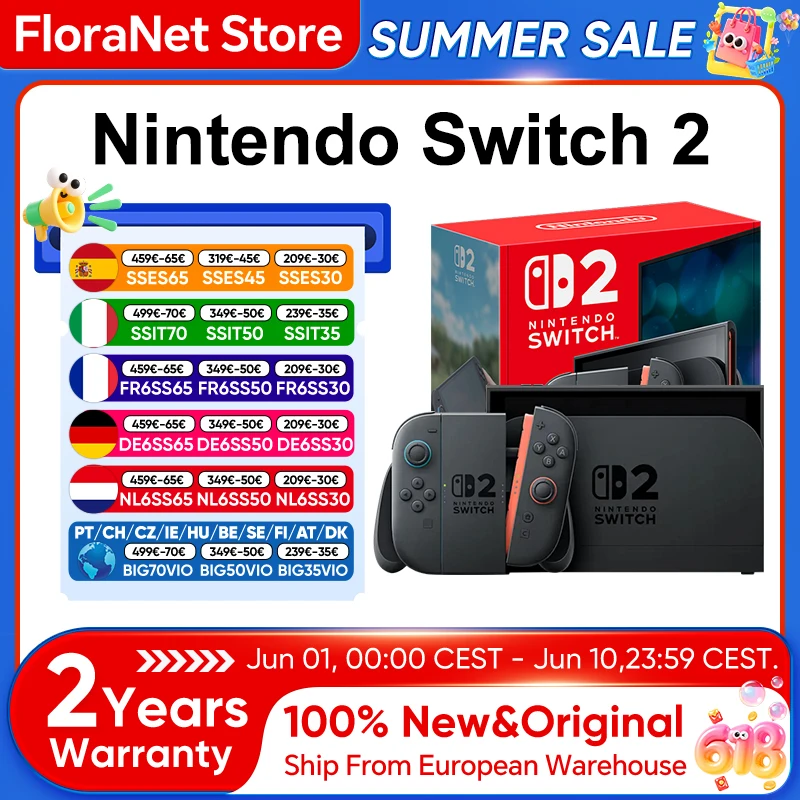Consola de Juegos Portátil Nintendo Switch 2, Pantalla de 7.9 Pulgadas, 120Hz, con Joy-Con 2, HDR, Modo TV Magnético, PC Portátil