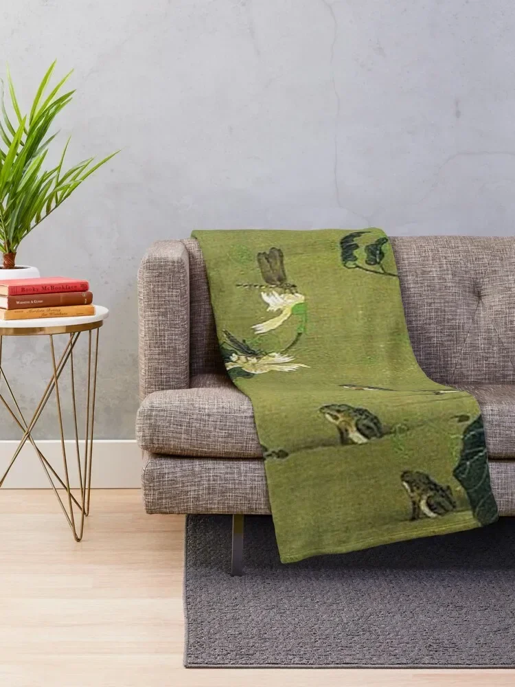 Favourite Artist - Insects By Pond Side - Ito Jakuchu Throw Blanket Blankets For Baby Thins Softest Blankets