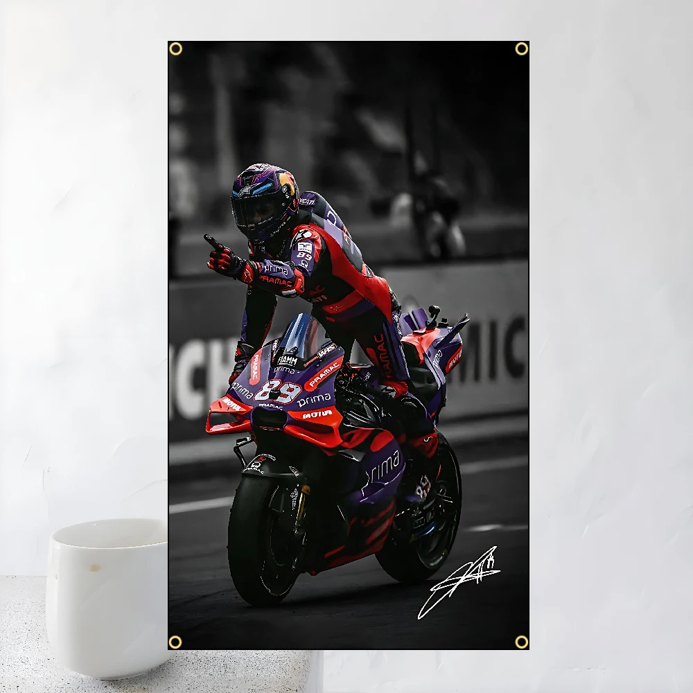 60x90cm 90x150cm J-Jorge Martis 89 Motorcycle Flags Polyester Printed Banner For Home Decoration