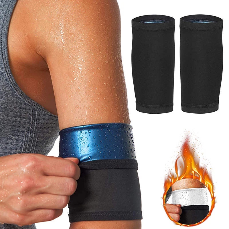 

Sauna Arm Trimmer Women Sweat Arm Sleeves Wraps Bands Slimmer Workout Strap Heat Trapping Arm Belt Thermo Arm Girdle Fat Burner