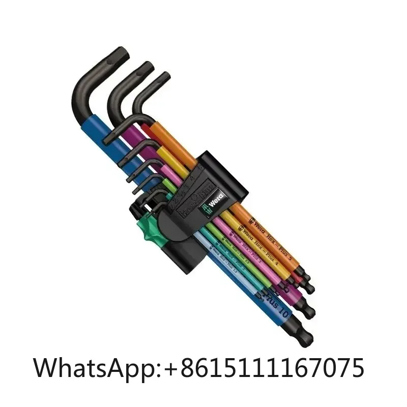 Wera 950 SPKL 967 3950 Extended Ball Tip L-key Stainless Steel Hexagonal Wrench Imperial System Hex Key