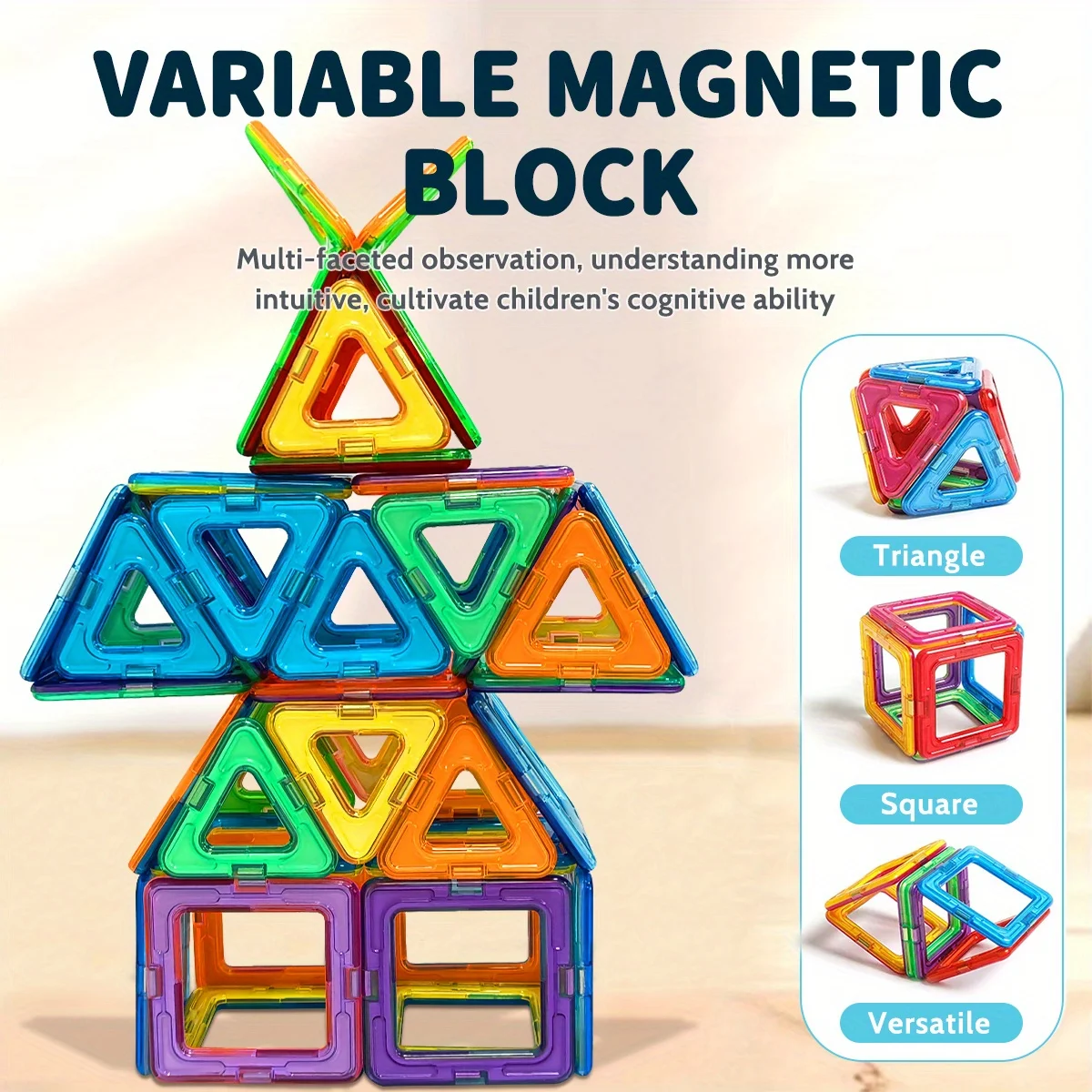 Juguetes de construcción de bloques magnéticos, mejoran la creatividad, capacidad práctica, diseño de construcción DIY, juguete cerebral práctico, los mejores regalos para niños y niñas
