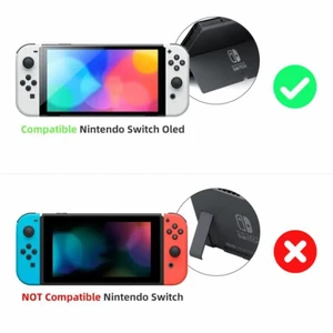 DATA FROG Crystal Protect Shell Switch متوافق مع OLED غطاء حالة صلبة شفاف لملحقات وحدة تحكم OLED أفضل 8 مبيعات Nintendo Switch Housing - رقم 2