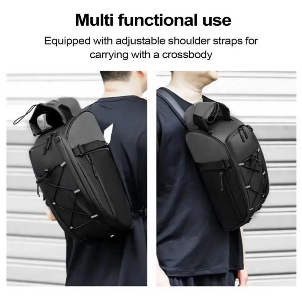 Bolsa multifuncional para porta-malas de bicicleta, grande capacidade, bolsa para selim de ciclismo, reflexiva, armazenamento de bagagem, para uso ao ar livre, rack traseiro, viagem