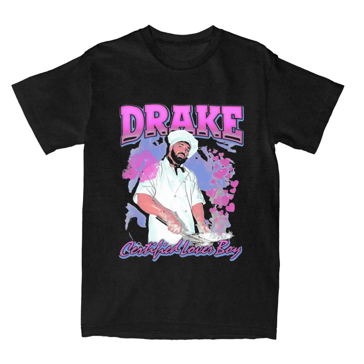 Drake CLB Vintage 90s Bootleg Design T Shirt Merch Pure Cotton Clothing Casual Short Sleeve Tee Shirt