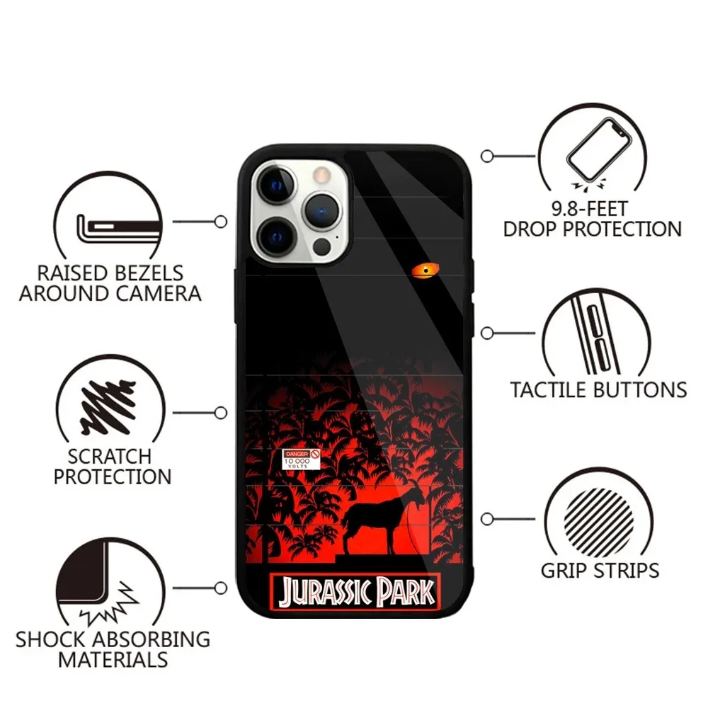 J-Jurassic P-Park Dinosaur World Phone Case For iPhone 16,15,14,13,12,11,Plus,Pro,Max,Mini Magsafe Magnetic Wireless Charging