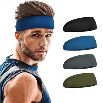 Esportes bandana correndo fitness sweatband elástico absorvente suor ciclismo jog tênis yoga ginásio cabeça banda bandagem de cabelo das mulheres dos homens