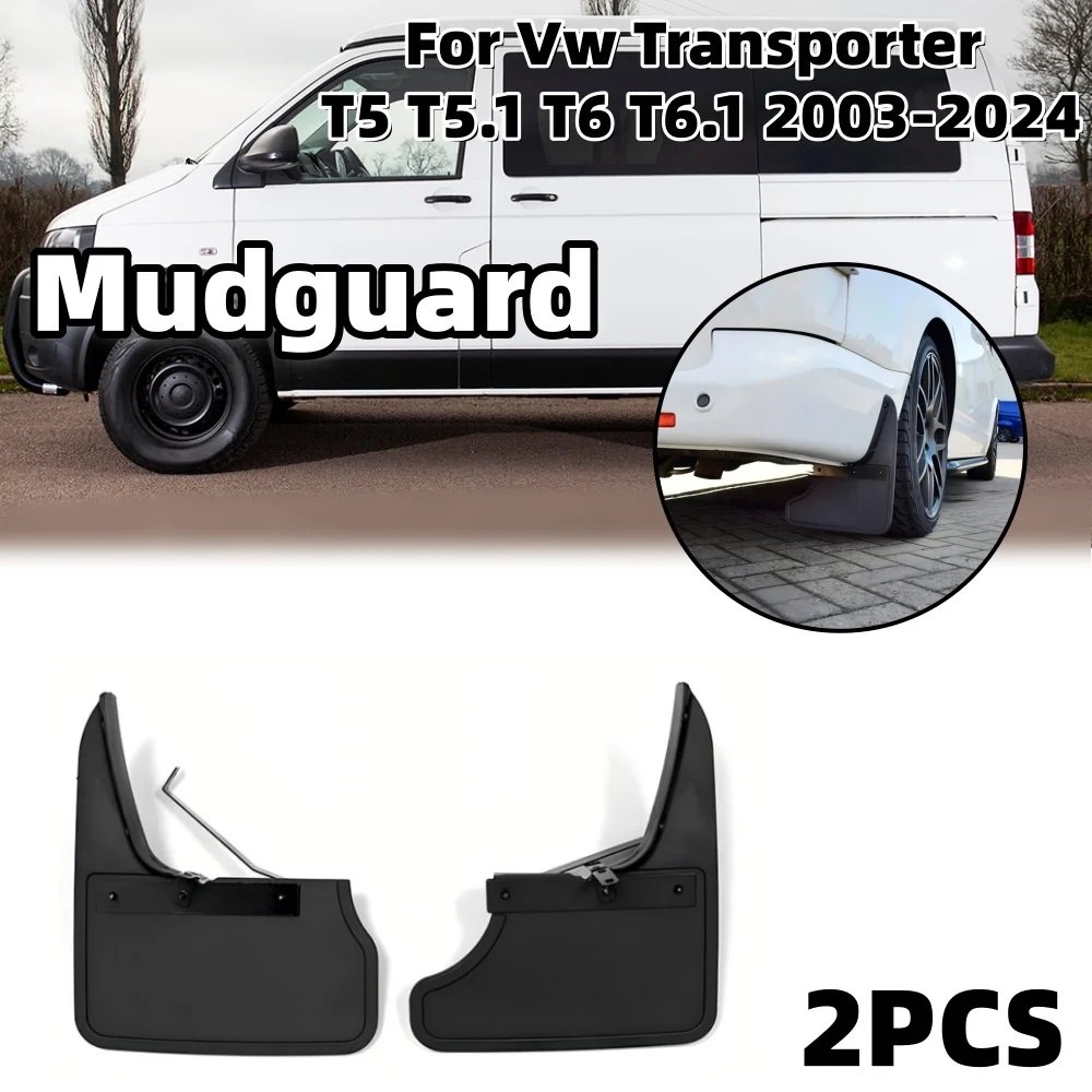 Camper Van Front Mud Flap Mudflap Mudguard Rear/Front For Vw Transporter T5 T5.1 T6 T6.1 2003-2024 RV Exterior Mudguards