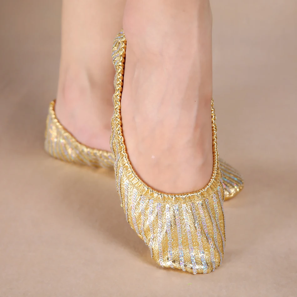 อุปกรณ์เสริมเต้นรําท้องตรงทองฝึกรองเท้าเต้นรําท้องรองเท้าเต้นรําท้องรองเท้าฝึกซ้อมรองเท้า