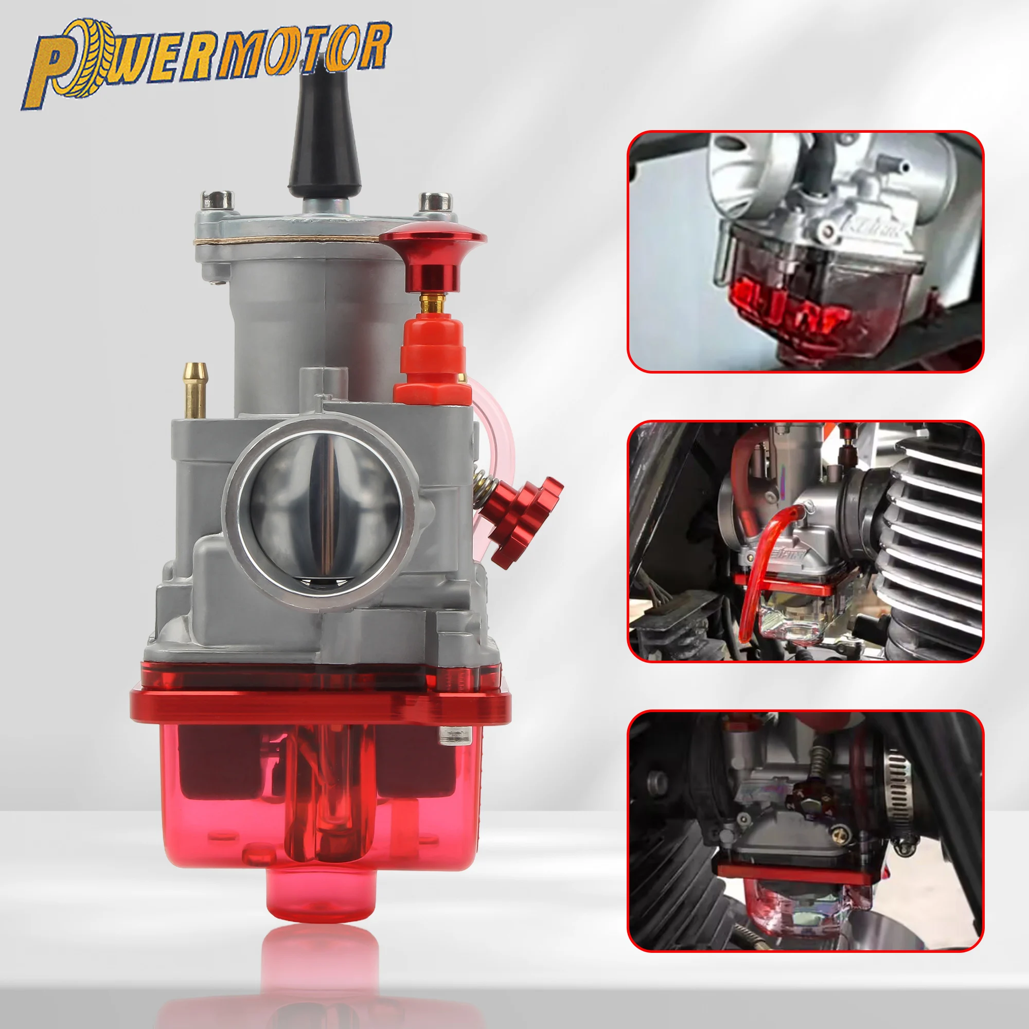 

Motorcycle PWK 21 24 26 28 30 32 34mm Carburetor with Power Jet Aluminum Accessories For 2T 4T Koso Motocross Karb Scooter ATV
