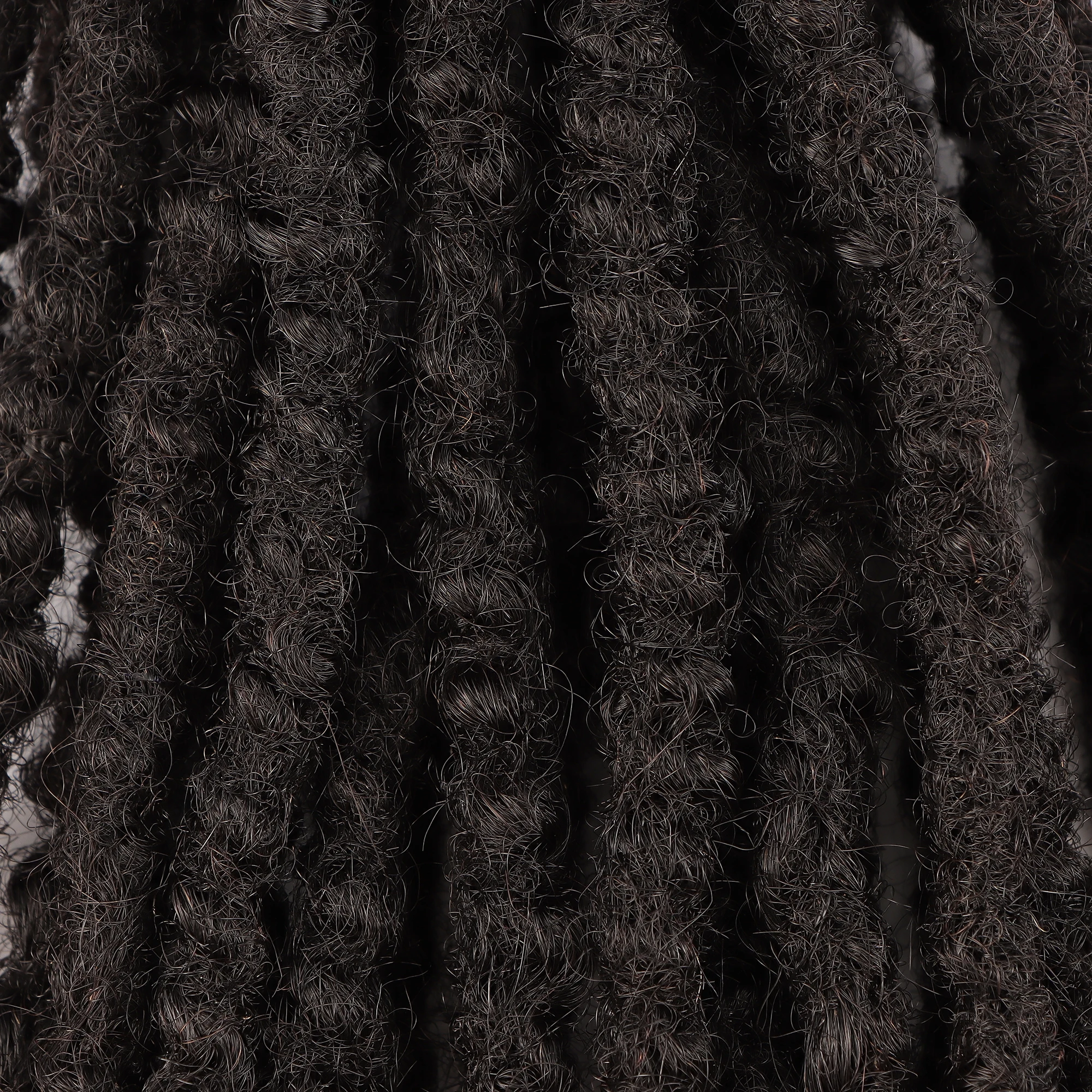 AHVAST محكم Locs تمديد شعر بشري طبيعي ملحقات Dreadlock أسود طبيعي 0.6 سنتيمتر 0.8 سنتيمتر الكروشيه Loxs