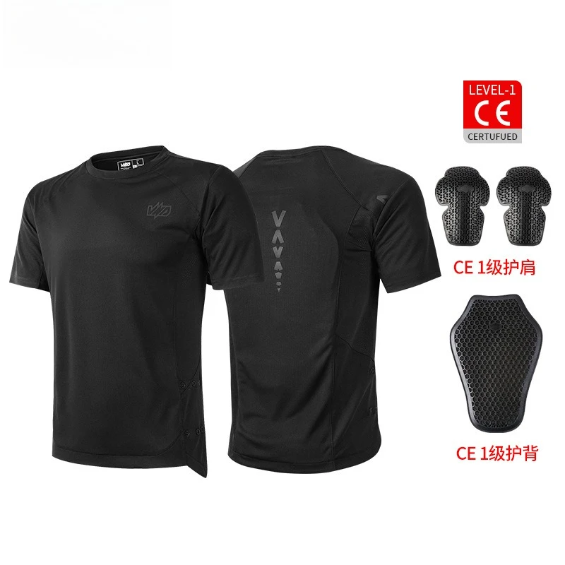 

Summer Motorcycle T-shirt Short Sleeve Clothes Breathable Quick Drying Motorcycle Rider Short Sleeves Sun Protection Coolness
