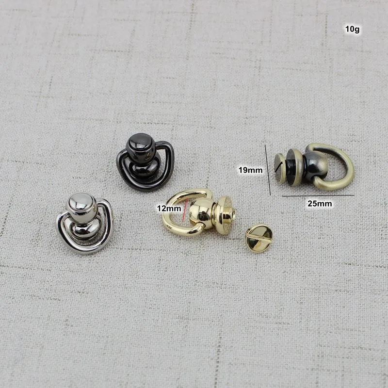 2pcs 5colosr High quality Copper screws Round Head Solid Nail Leather Screw Rivet Bags Decoration Chain no hook bag modification