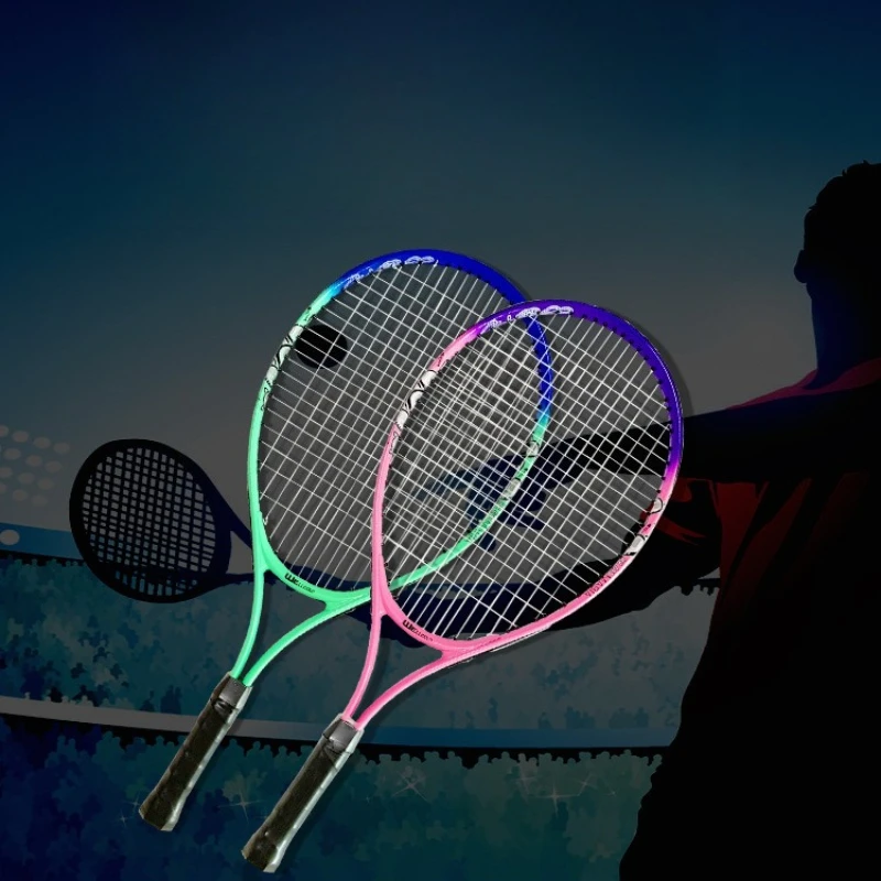 Youth Tennis Racket 23 Inch Aluminum Alloy Tennis Racket Children's Light Entertainment Primary Training Racket