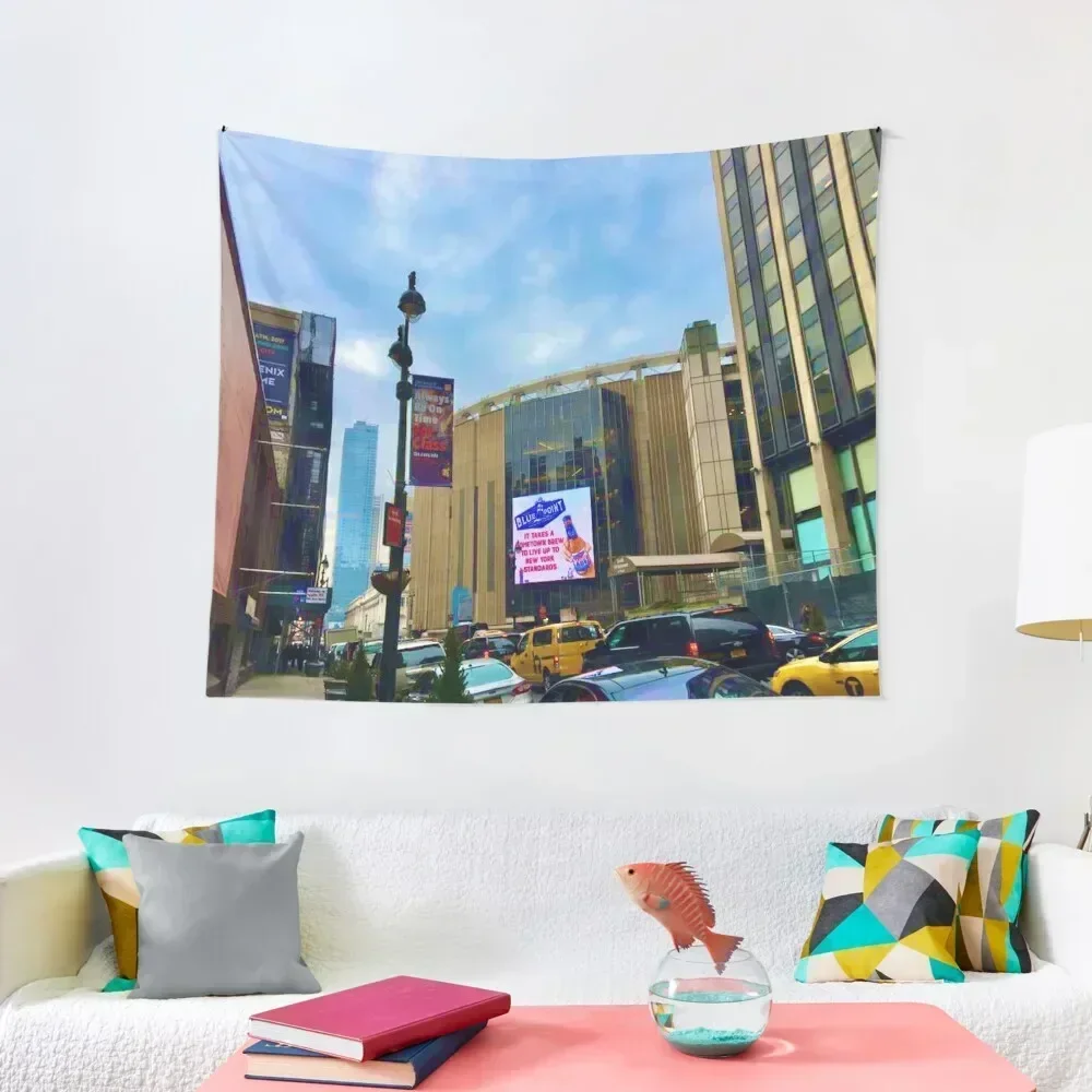 

Madison Square Garden in Traffic Tapestry Decorative Wall Murals Cute Room Things Room Decoration Korean Style Tapestry
