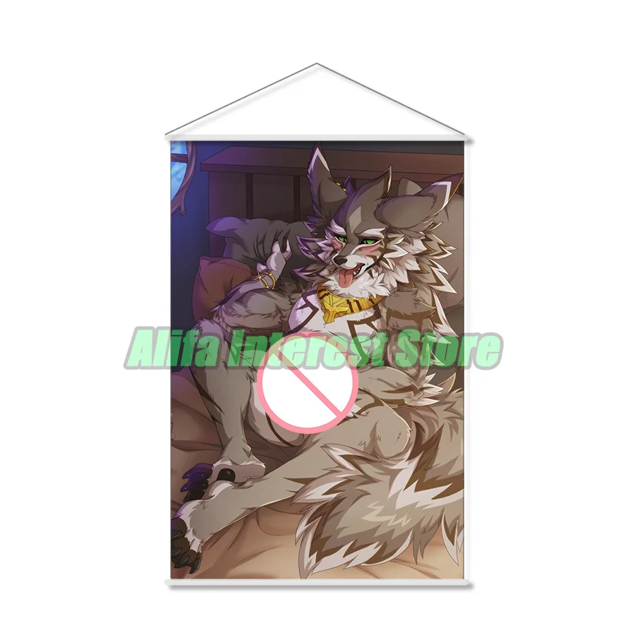 Furry Seth Tokyo Afterschool Summoners Anime Wall Scroll Hanging Poster Home Decor Painting