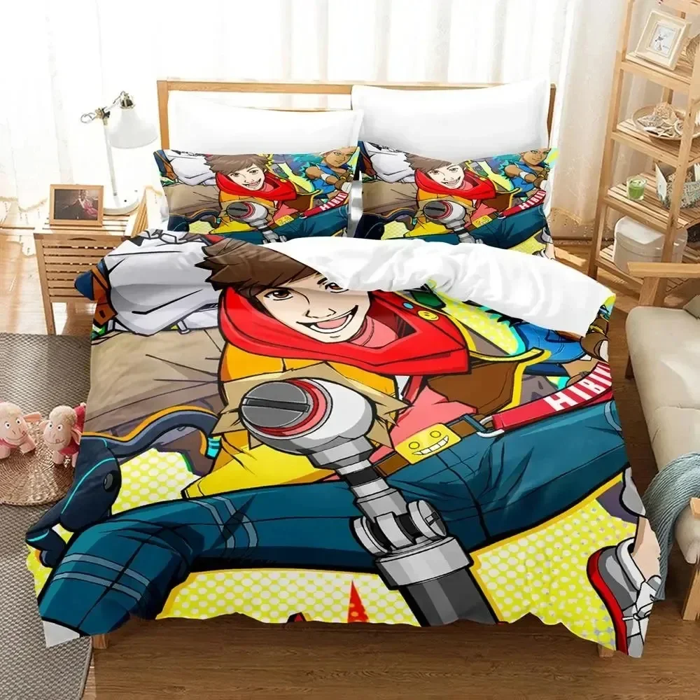 

Anime Game Hi-Fi Rush Comfortable Duvet Quilt Cover Pillowcase Bedding Set Children Bedroom Decoration Home Textile