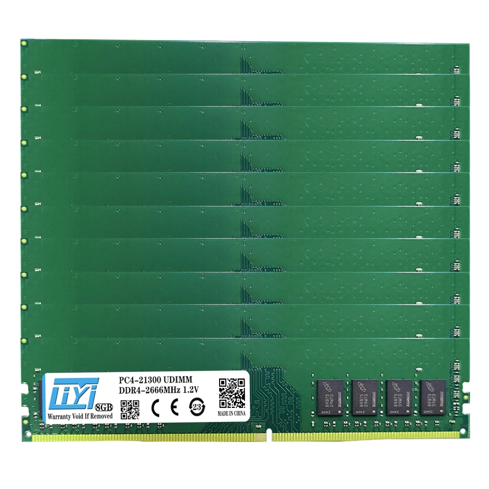 10 pieces RAM Memoria DDR4 4GB 8GB 16GB 2133MHZ 2400MHZ 2666MHZ 3200MHZ,PC4 17000 19200 21300 25600 288Pin 1.2V UDIMM DDR4