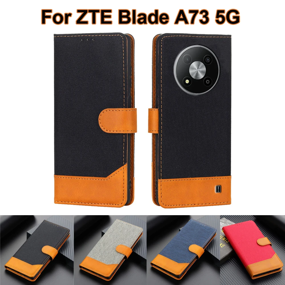 Business Phone Cases For ZTE Blade A73 5G Case Wallet Capa PU Leather Flip Cover For Estuches ZTE Blade A73 5G 6.52